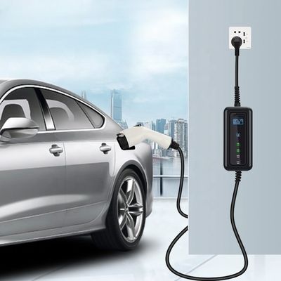 Inicio Tipo 2 32A Estación de carga de EV portátil de 7KW con cable de 5m y salida de 3.5KW