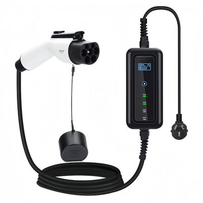 8-32A Cargador de vehículos eléctricos ajustable GBT Tipo1 Tipo2 3.5KW 7KW 11KW 22KW para la portabilidad de vehículos eléctricos