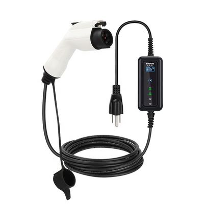 8-32A Cargador de vehículos eléctricos ajustable GBT Tipo1 Tipo2 3.5KW 7KW 11KW 22KW para la portabilidad de vehículos eléctricos