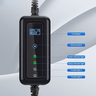 3.5KW-22KW Cargador de EV portátil para estación de origen Voltado de salida 110-380V Cargador de automóviles