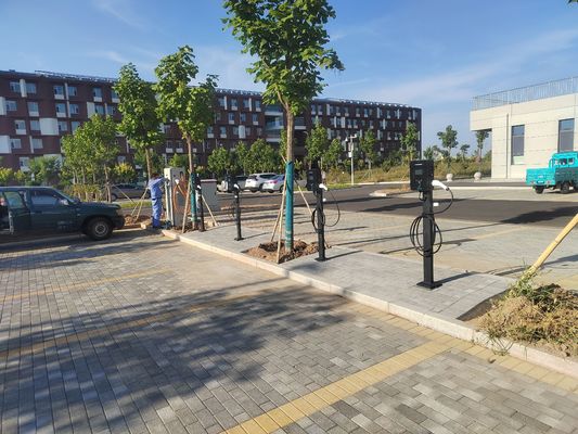 Cargador portátil de vehículos eléctricos tipo 2 de 22 kW OCPP de 3 fases con RFID / Código QR de escaneo / Método de facturación APP